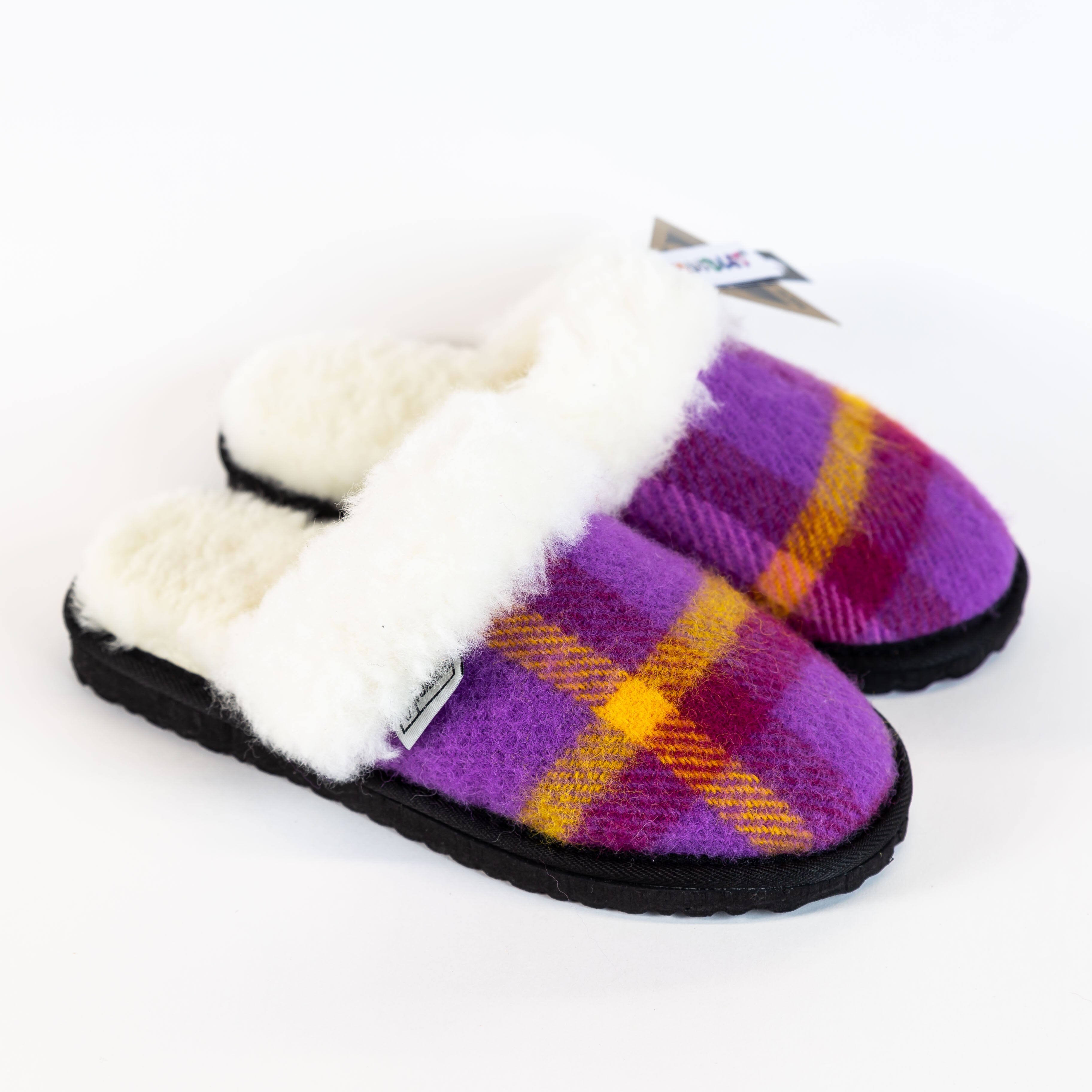 Furmoo be divine tartan slippers