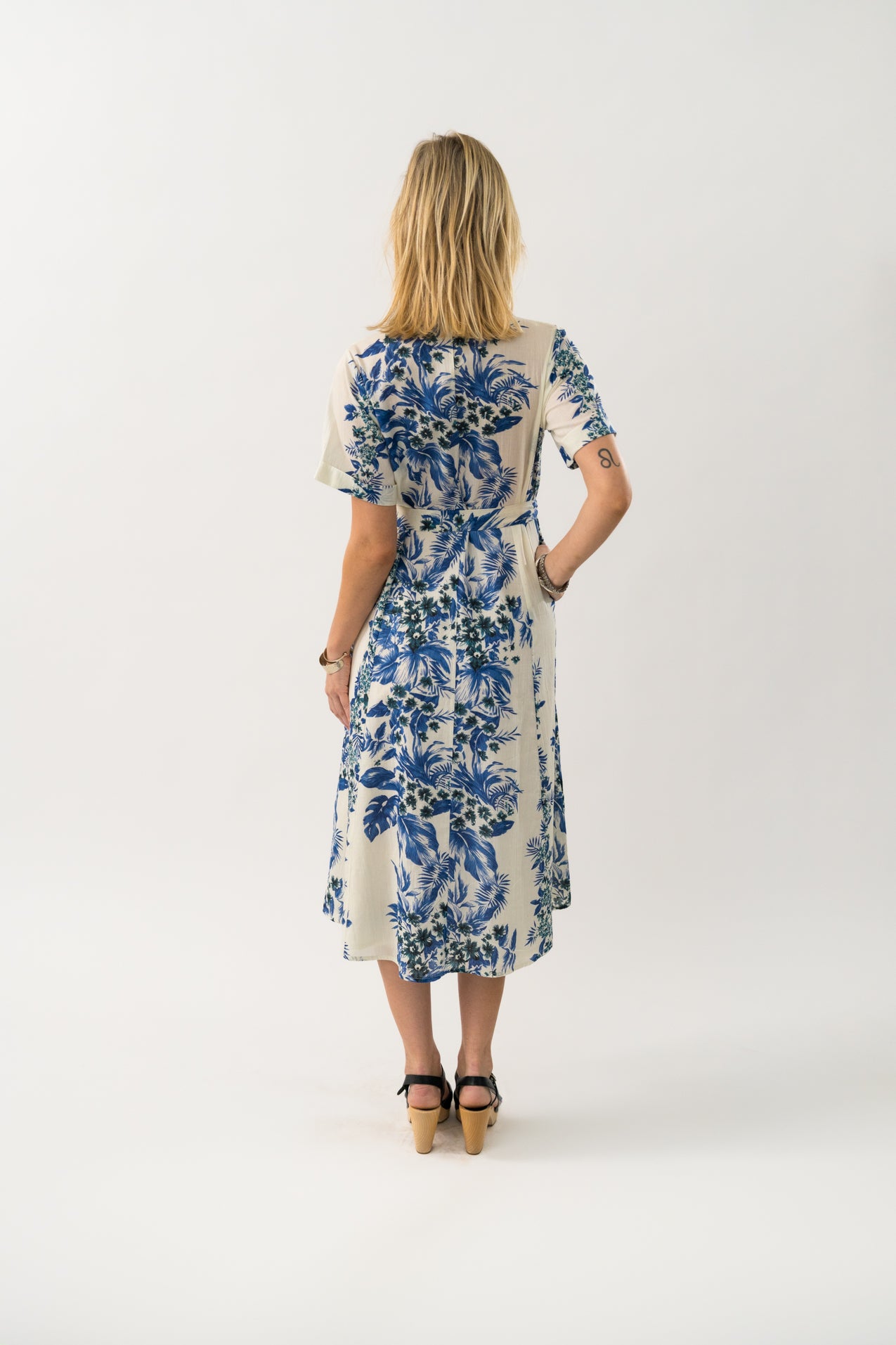 Blue Blake floral Maxi Dress Lolly's Laundry