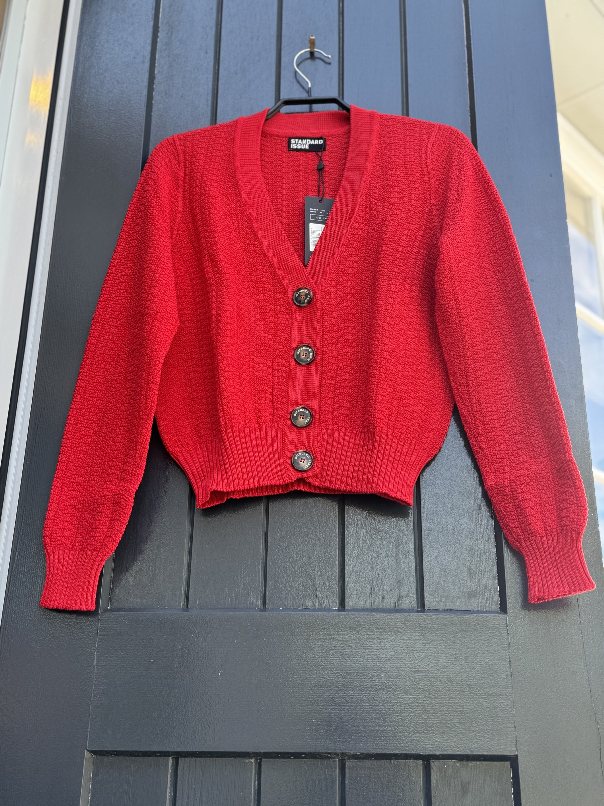Cotton grain cardigan Standard issue