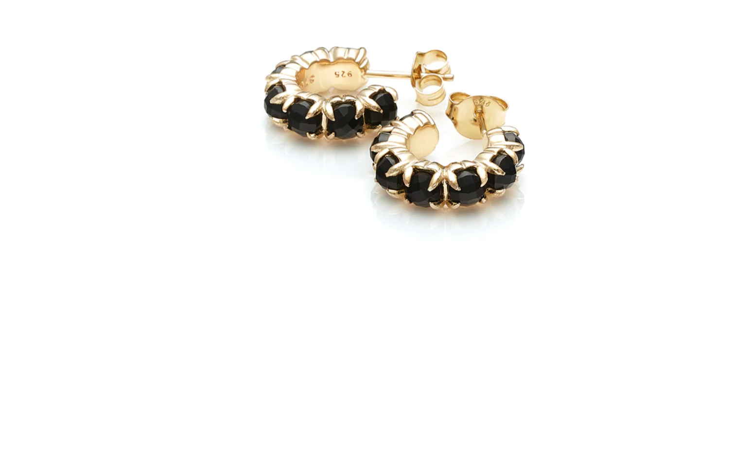 Stolen Girlfriends halo gold cluster earrings