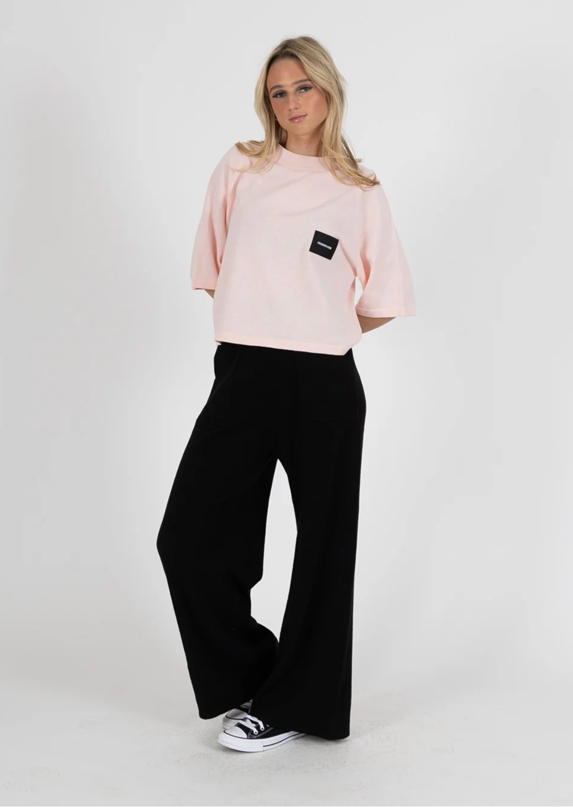 Badge Knit Top Federation