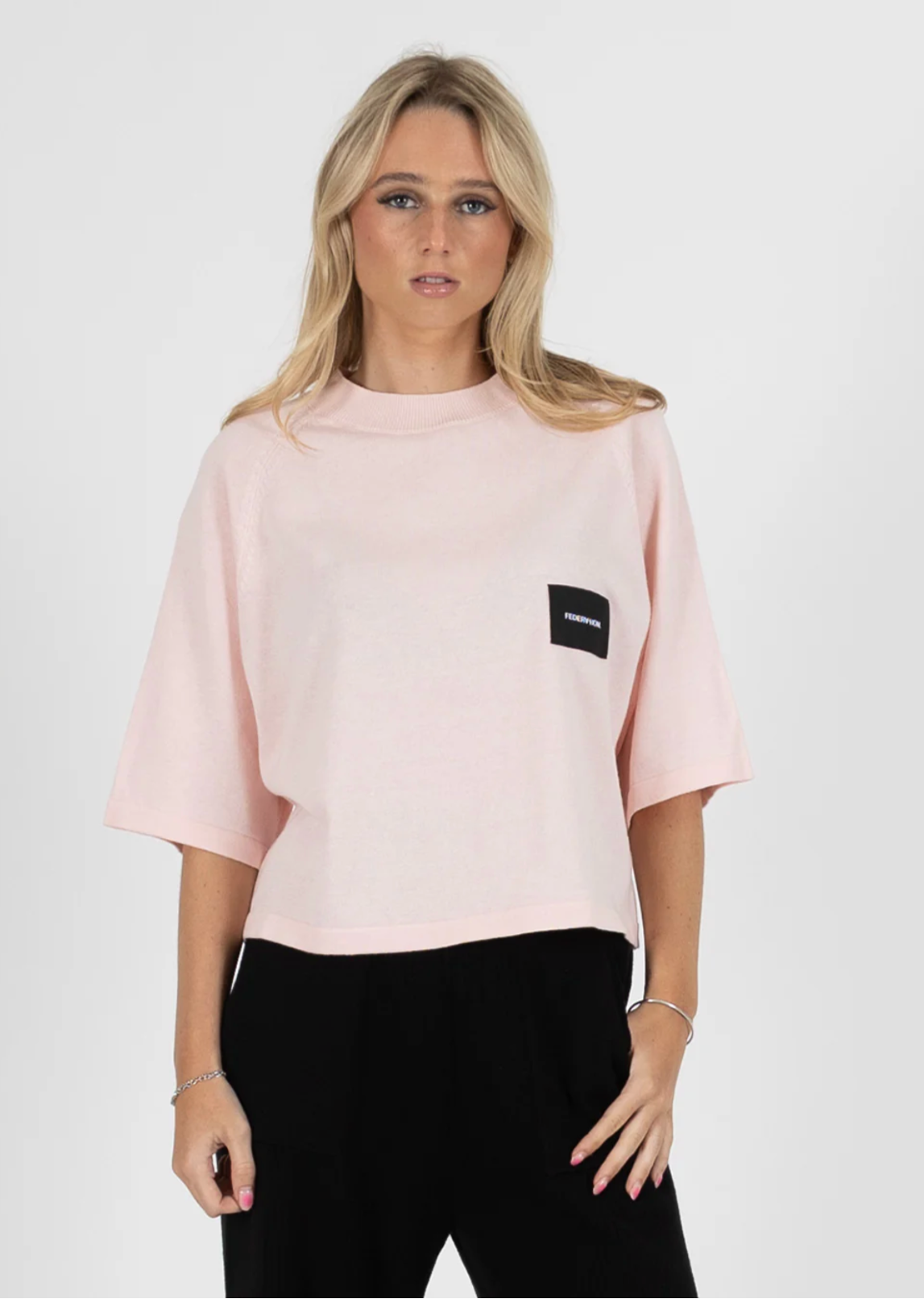 Badge Knit Top Federation
