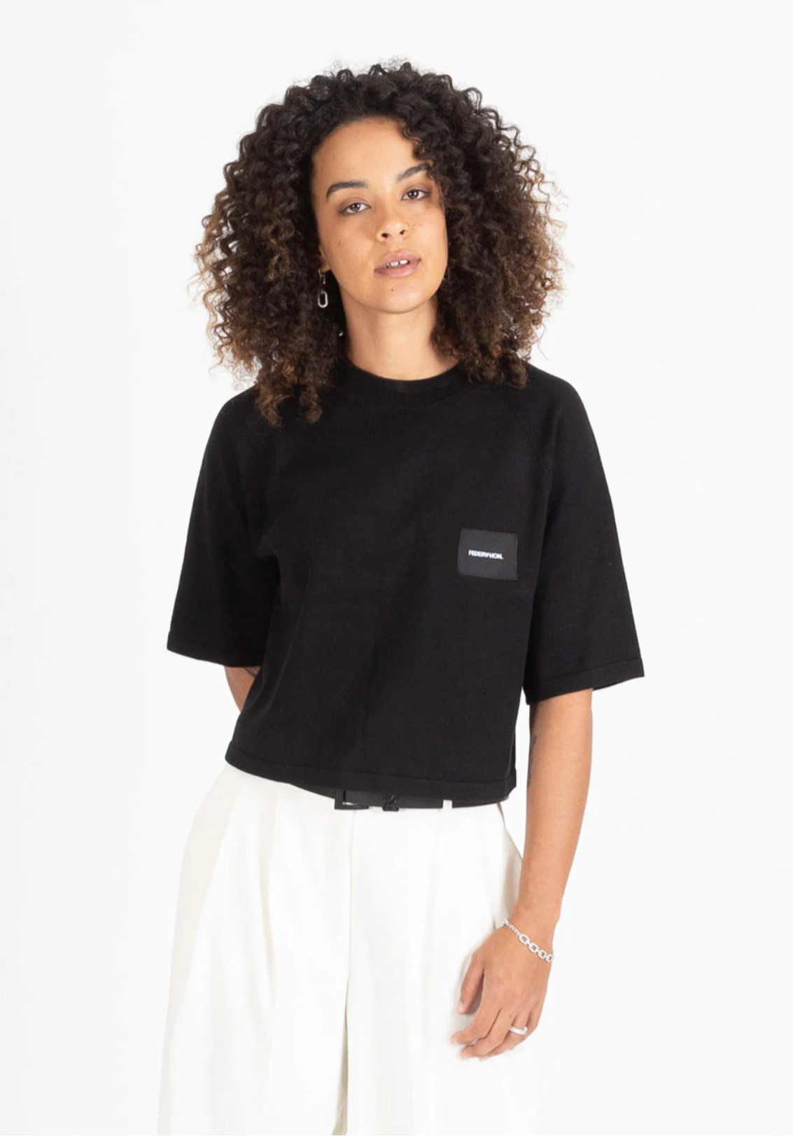 Badge Knit Top Federation