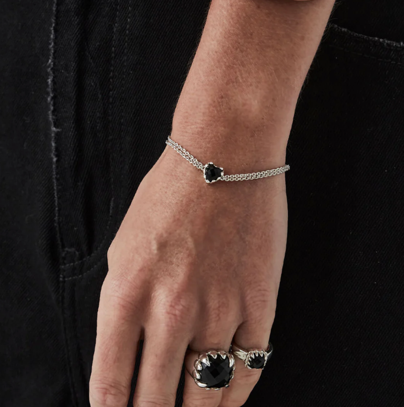 Stolen girlfriends love claw bracelet silver