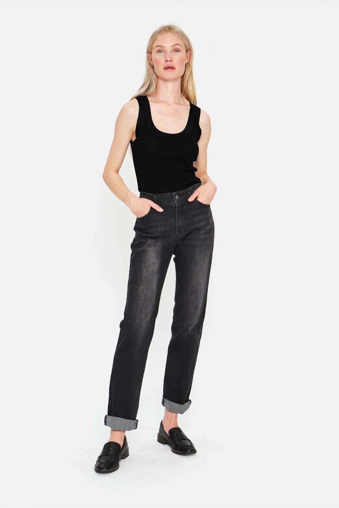 Maya SZ Tank Top in Black or Mist Grey