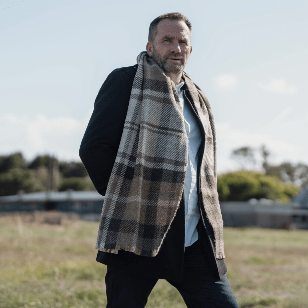 Lochcarron Gordan dress taupe