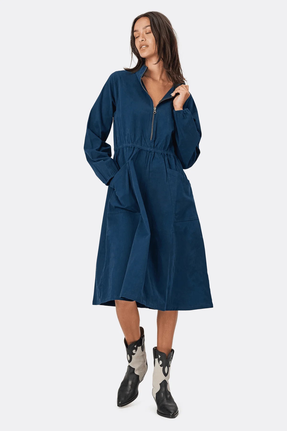 Dundee Dress in Dark Blue