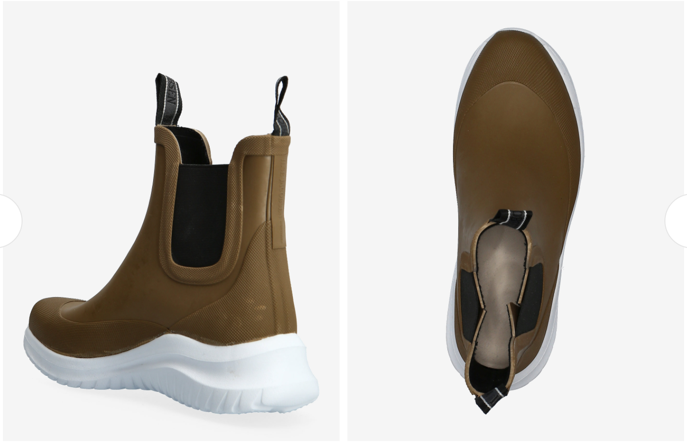 Short Rubber Boots in Otter or Dark Shadow