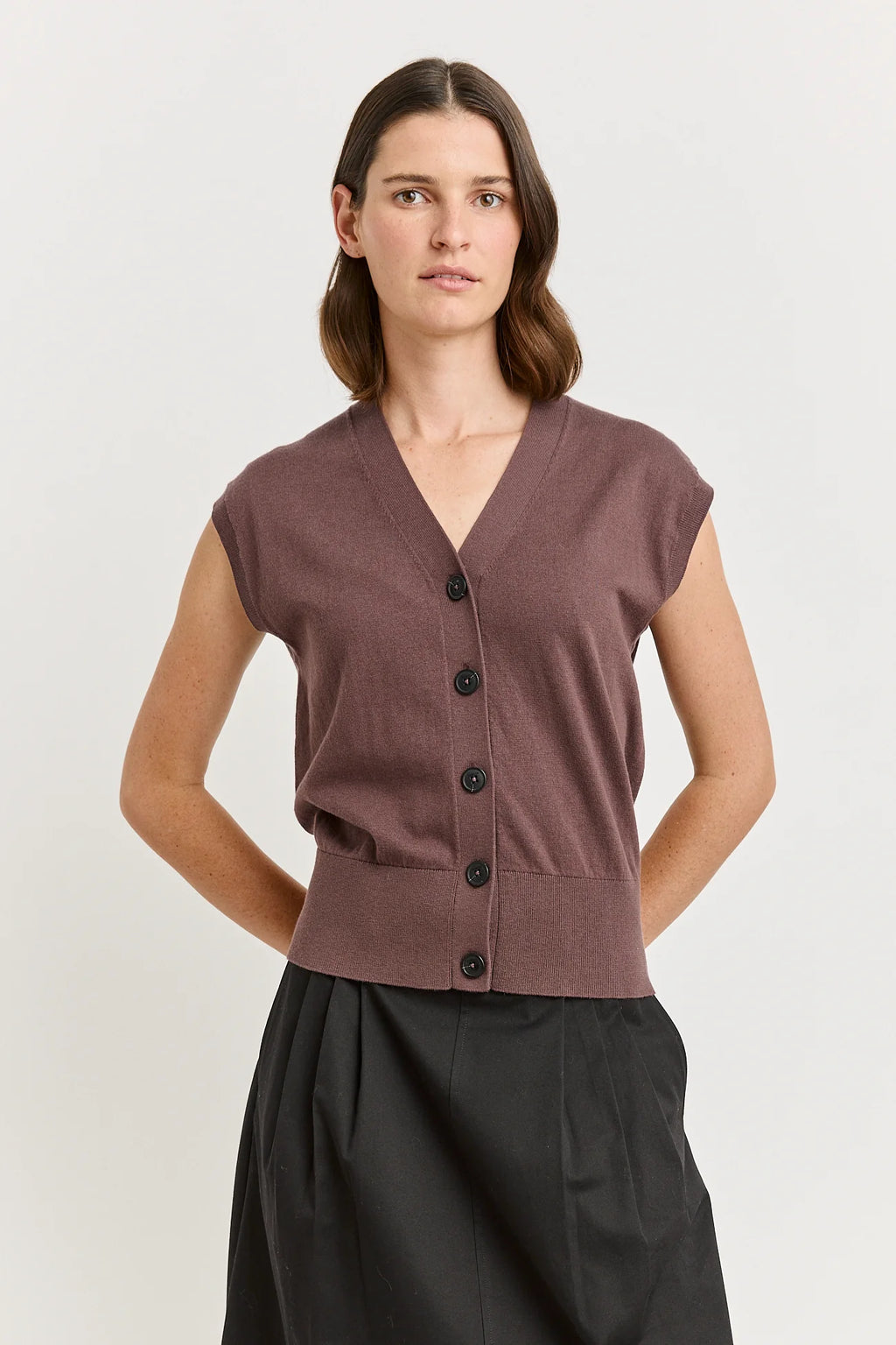 Relaxed Button Tank - Toorallie