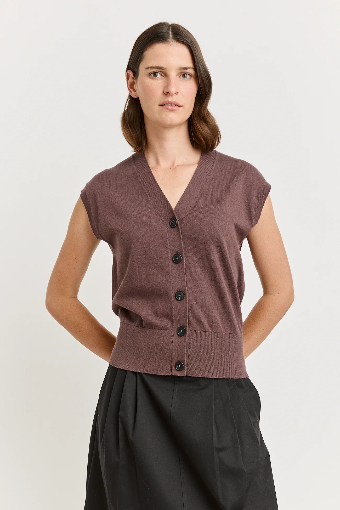 Relaxed Button Tank - Toorallie