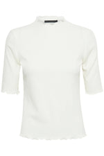 Candace Short Sleeve Tee in Egret