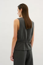 Waistcoat in Grey Melange