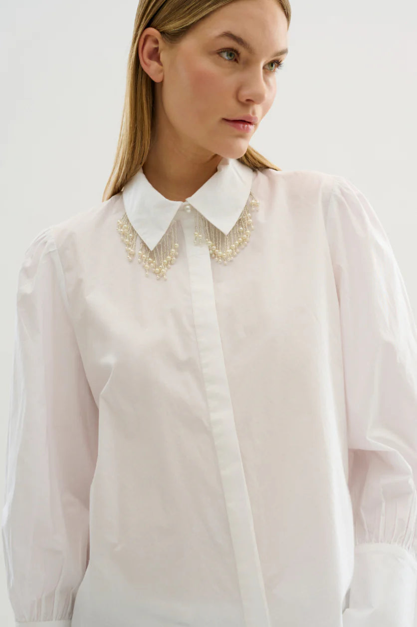 Simone Shirt in Bright White