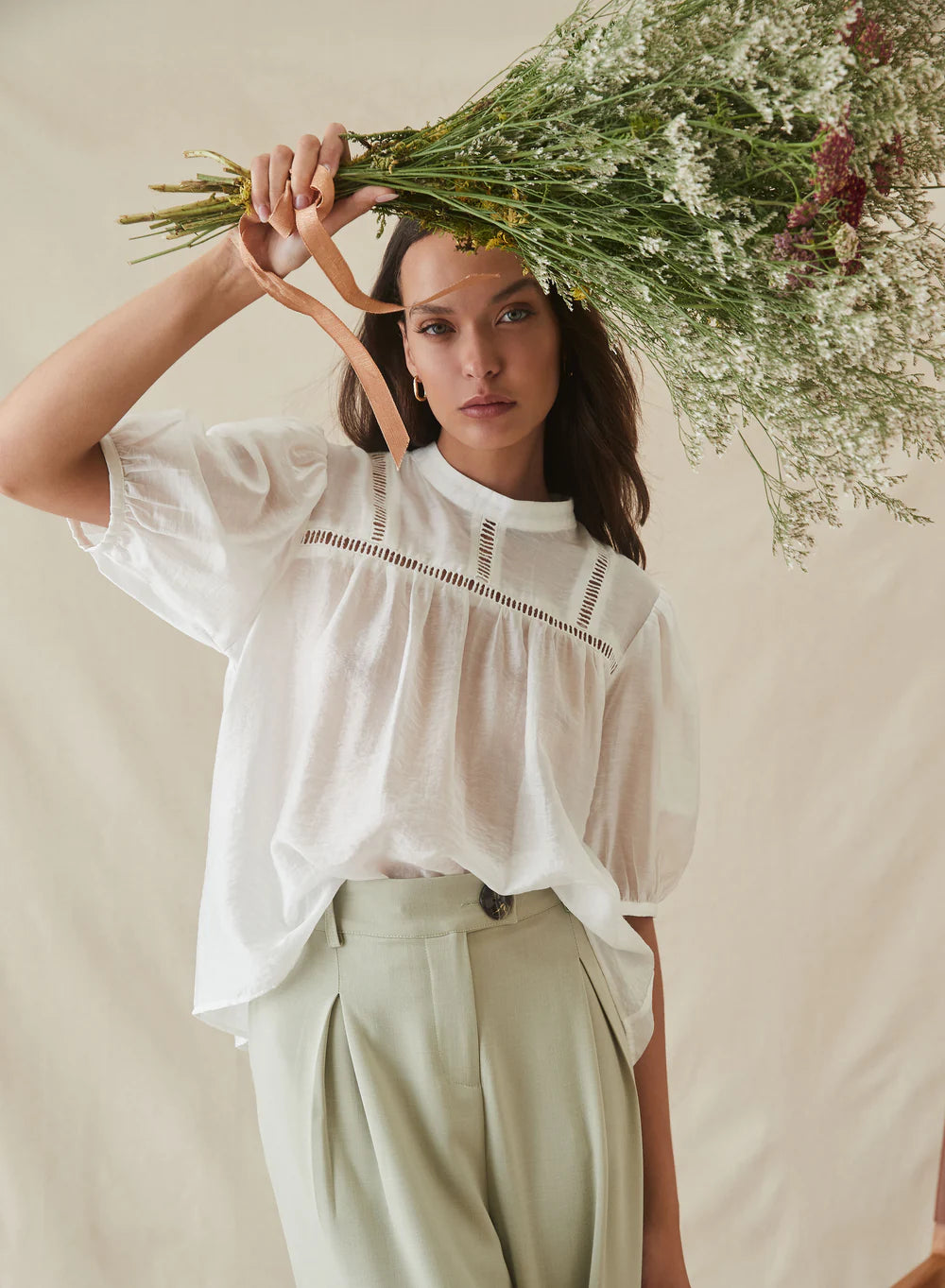 Adina Top in Rice