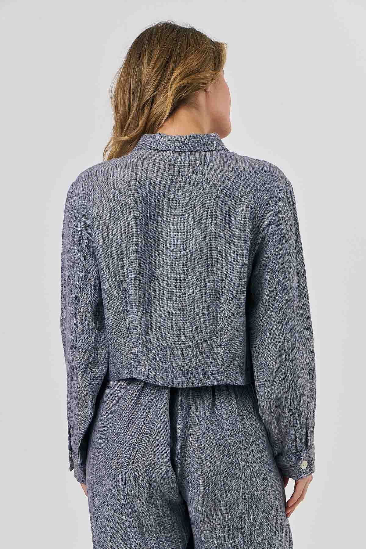 Linen Jacket in Nightfall