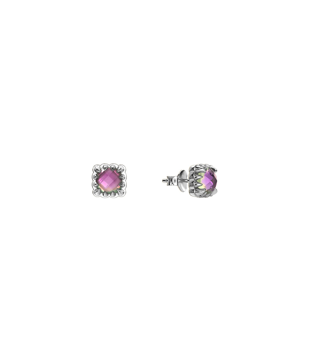Mini Claw Earrings Mystic Quartz