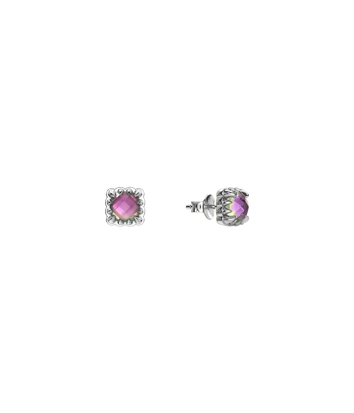 Mini Claw Earrings Mystic Quartz