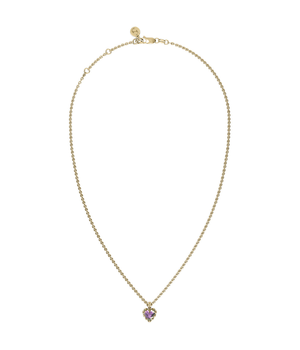 Mini Love Claw Necklace Mystic Quartz