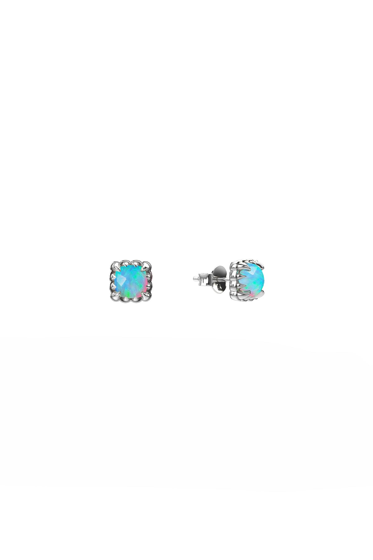 Stolen Girlfriend Mini claw studs opal