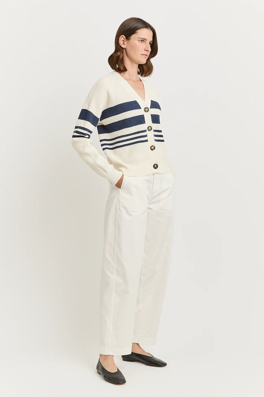 Grain Stitch V Cardigan - Toorallie