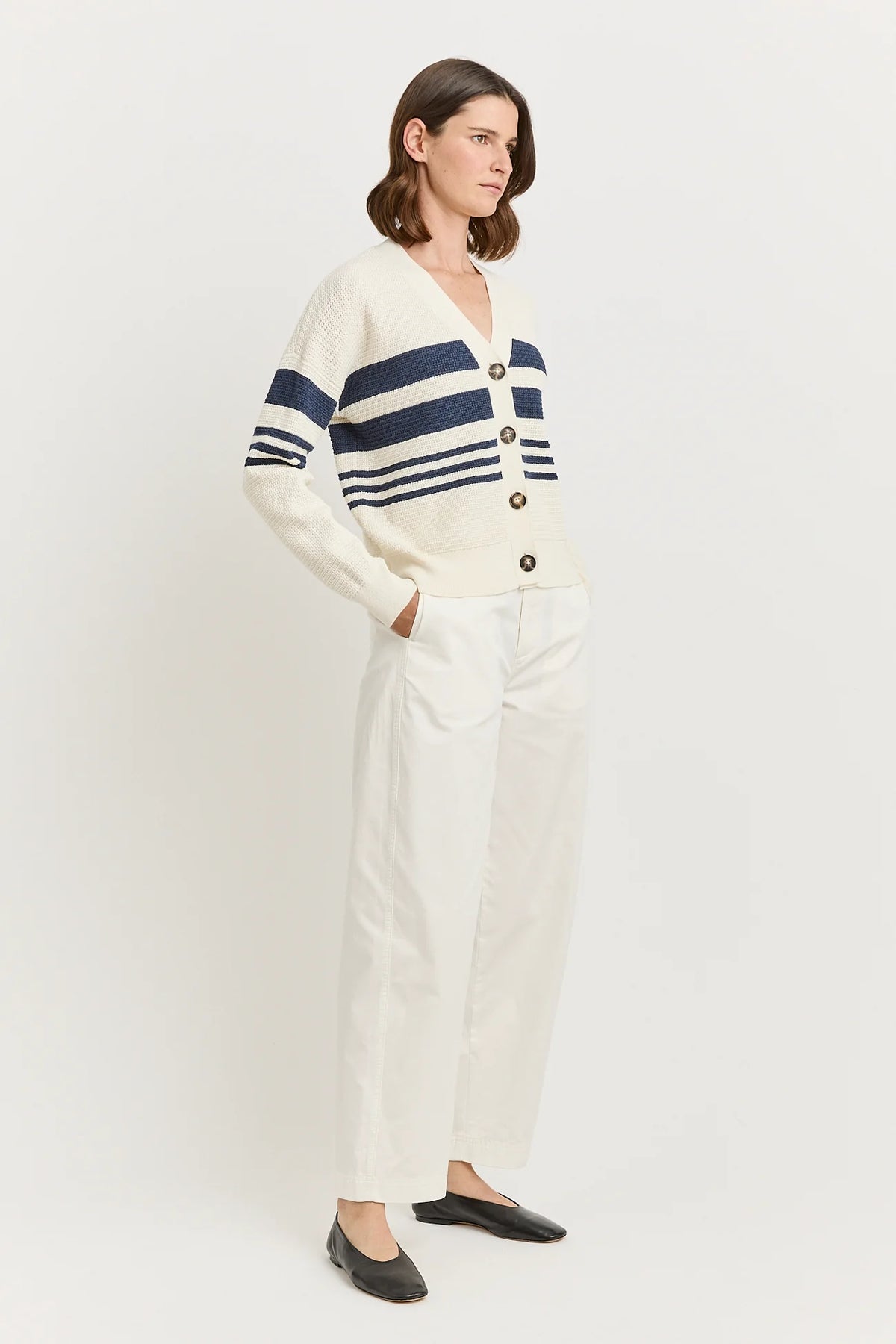 Grain Stitch V Cardigan - Toorallie