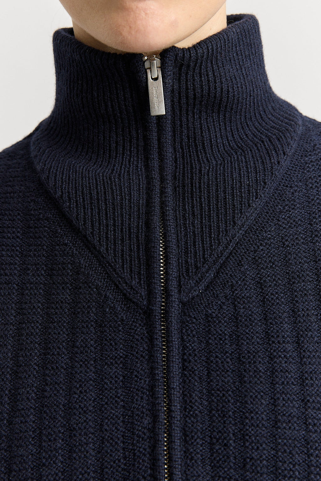 Grid Knit Zip Through Knit Toorallie