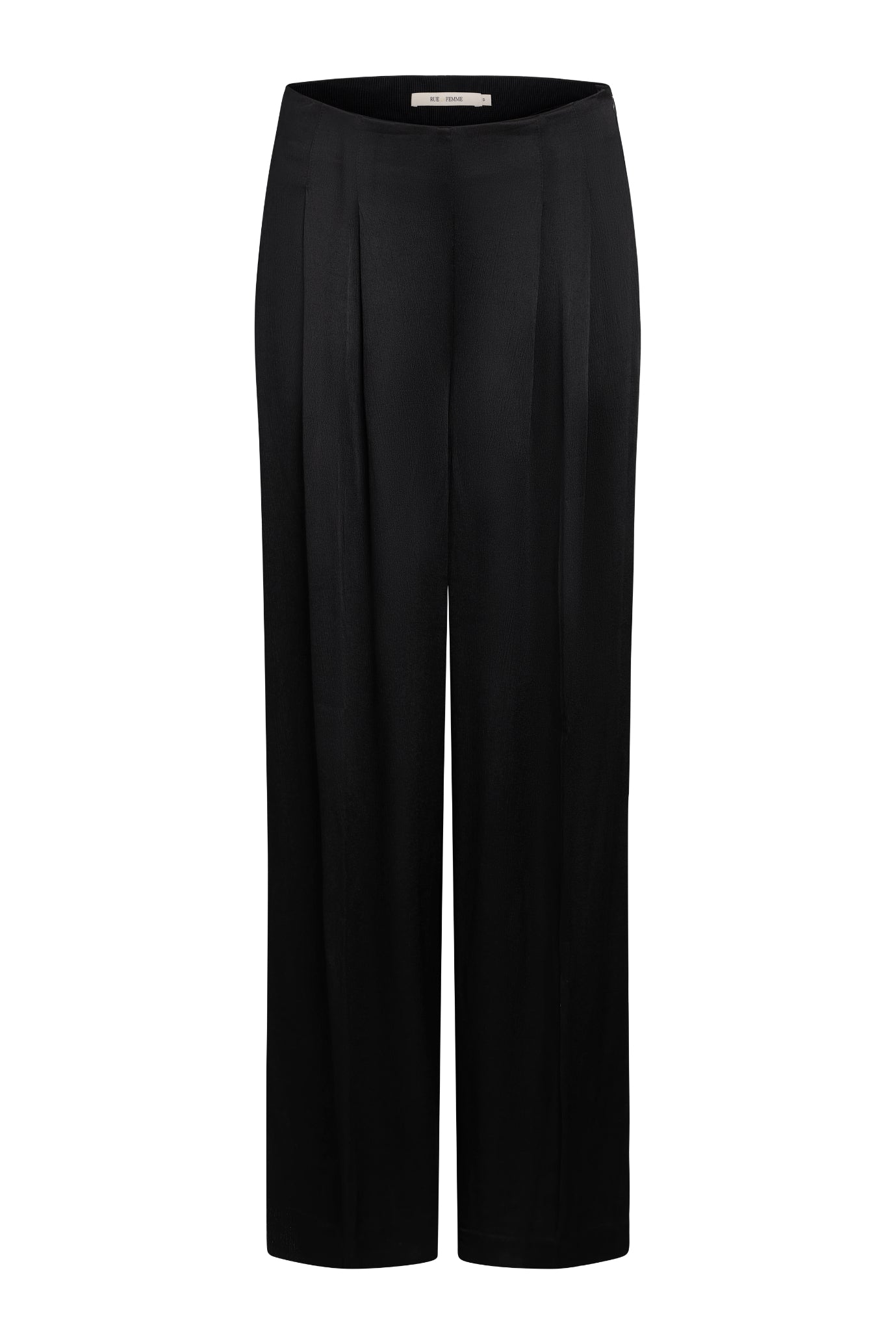 Olana Pleat Pants in Black