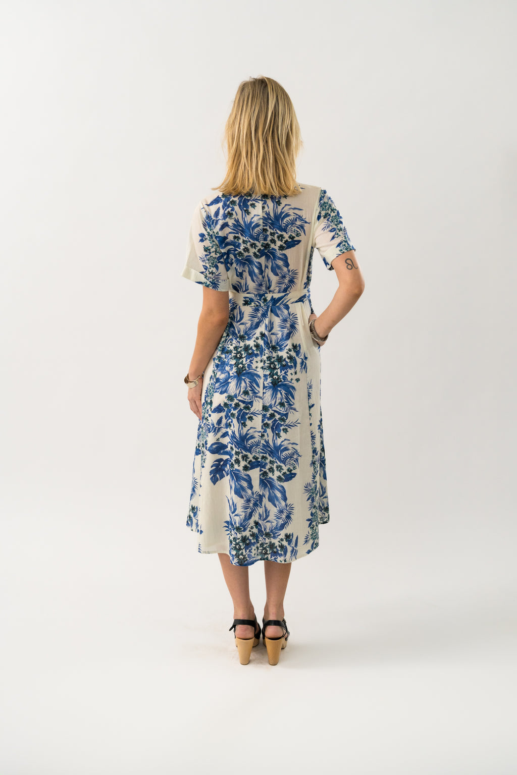 Blue Blake floral Maxi Dress Lolly's Laundry