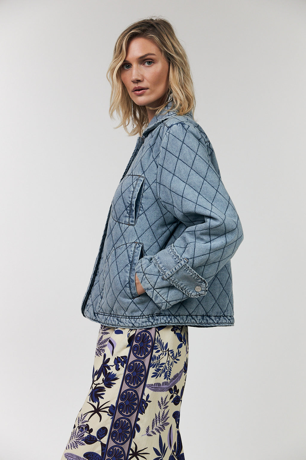 Viola Quilted Jacket. Lollys Laundry
