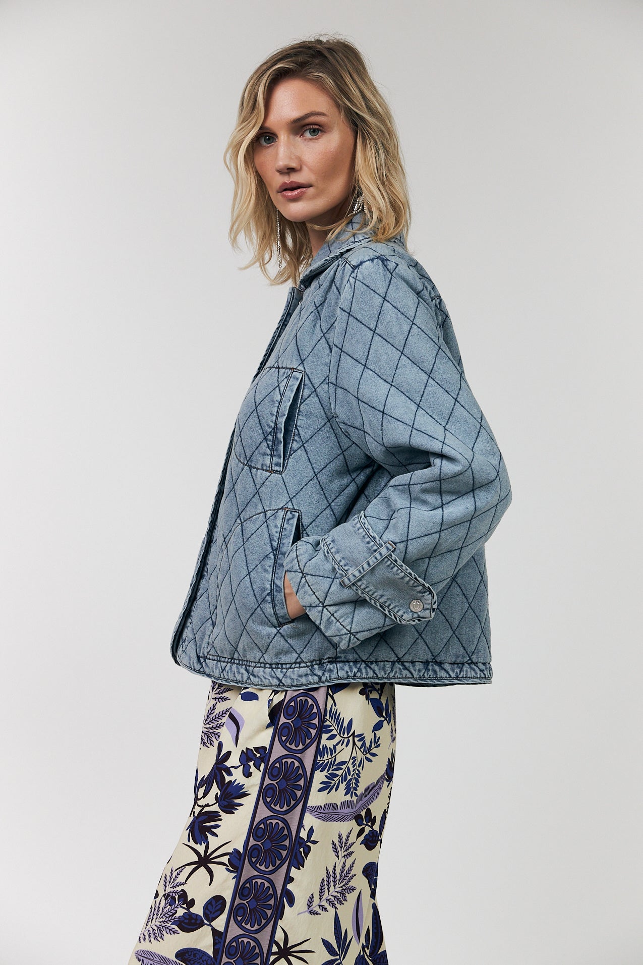 Viola Quilted Jacket. Lollys Laundry