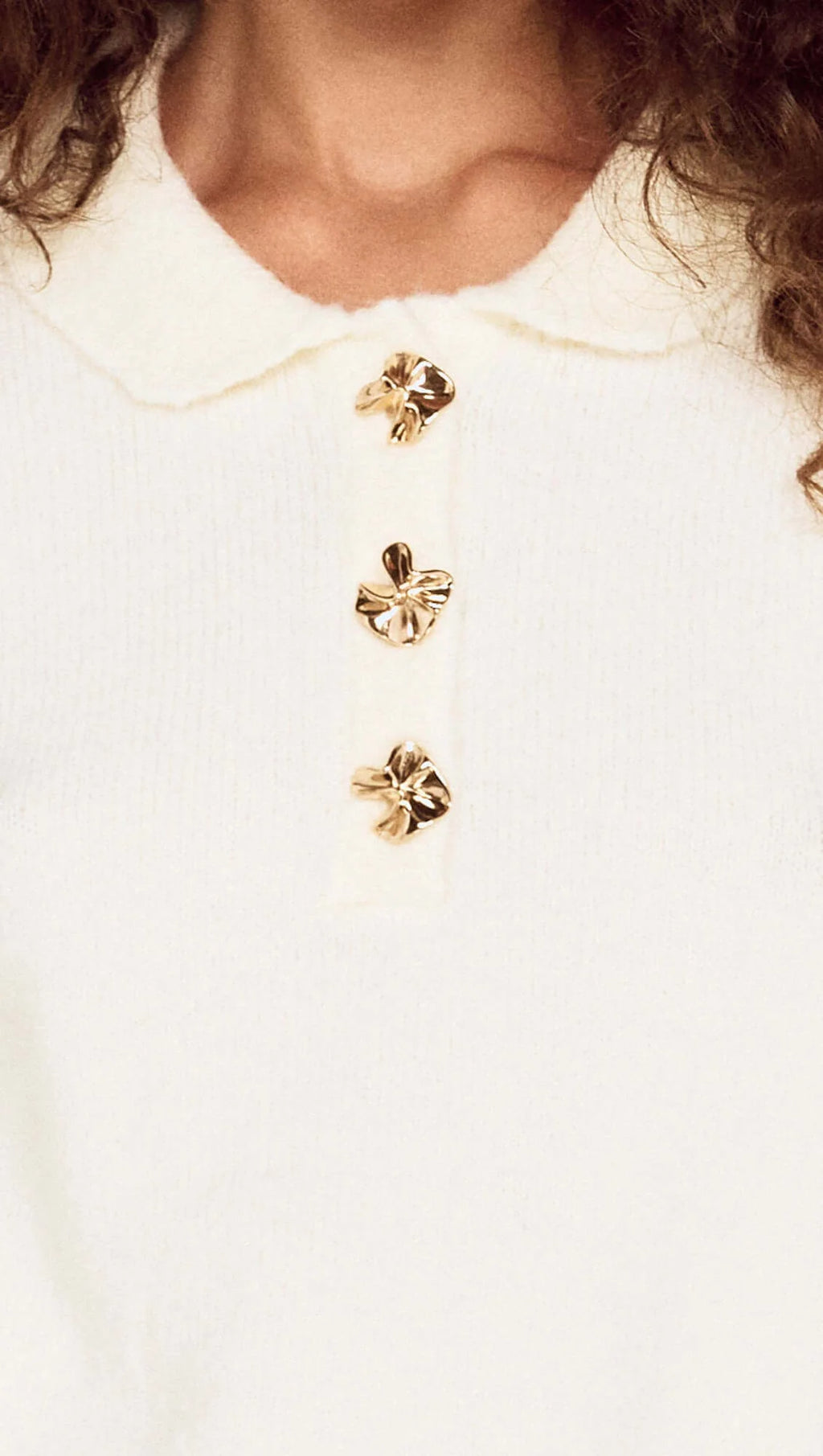 Isla Polo Knit  Mink Pink