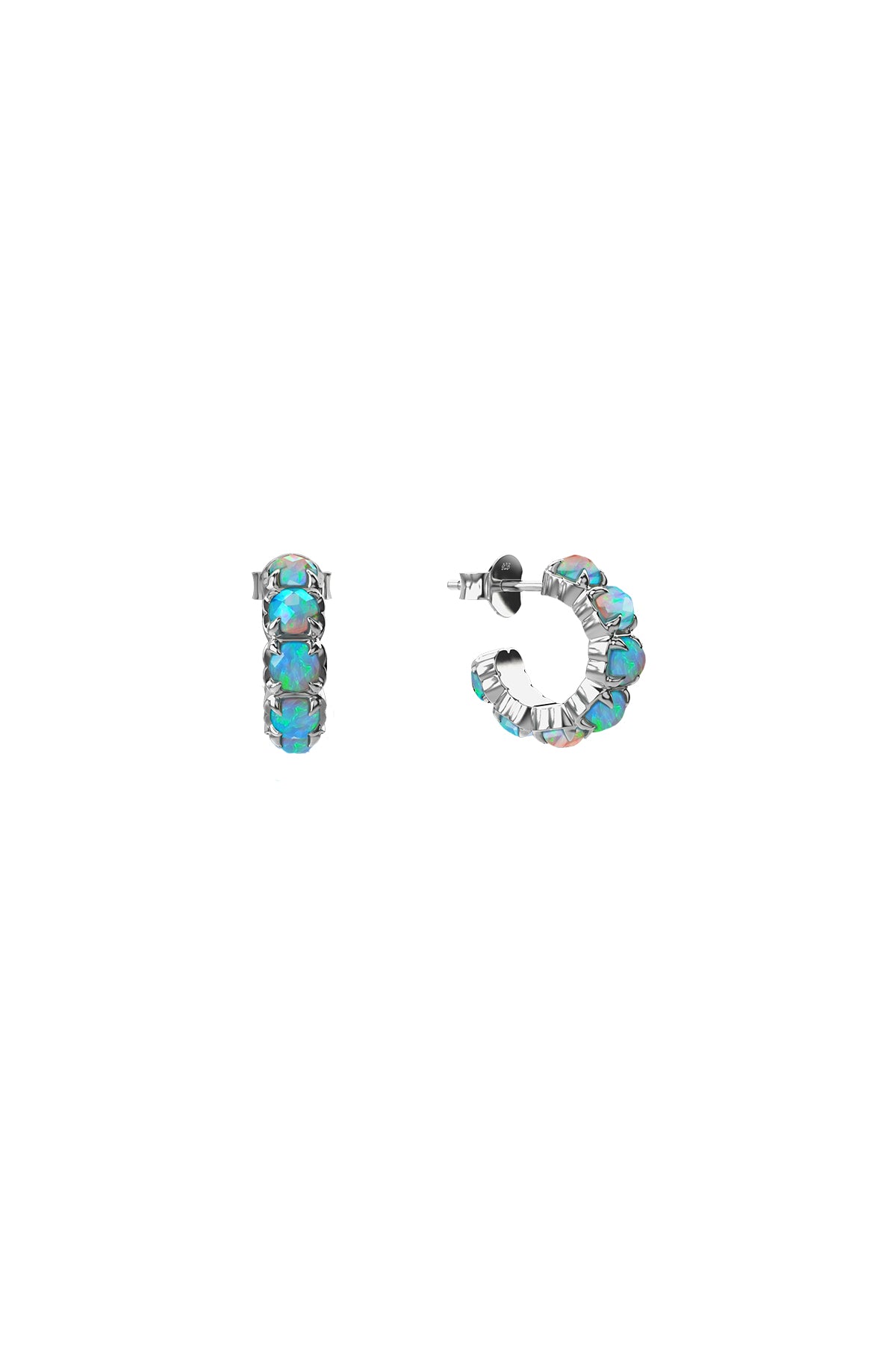Stolen Girlfriend Halo cluster earrings opal
