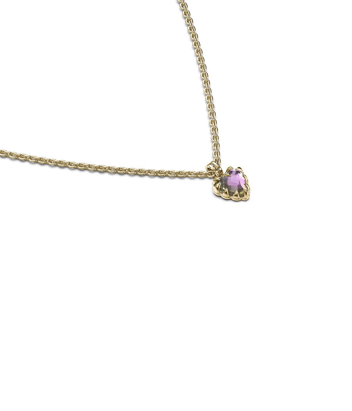 Mini Love Claw Necklace Mystic Quartz