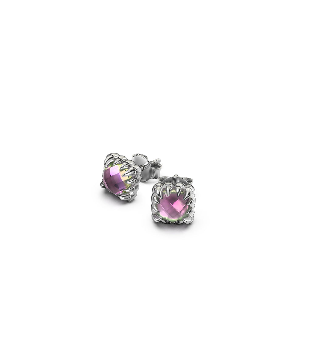 Mini Claw Earrings Mystic Quartz
