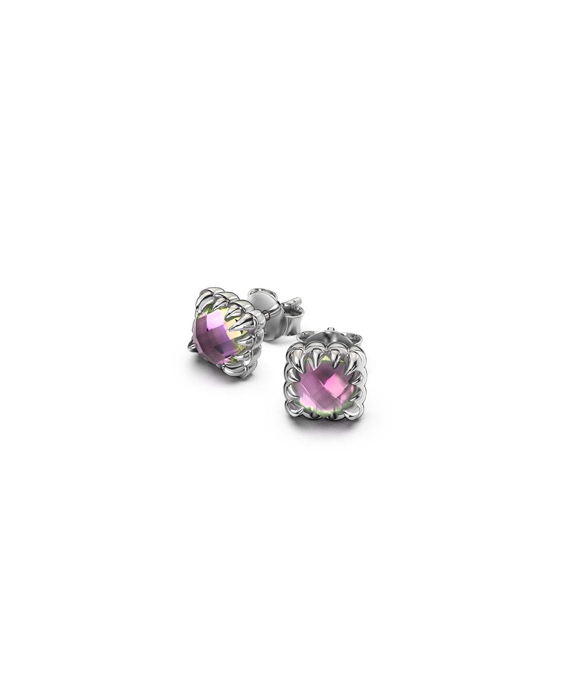 Mini Claw Earrings Mystic Quartz