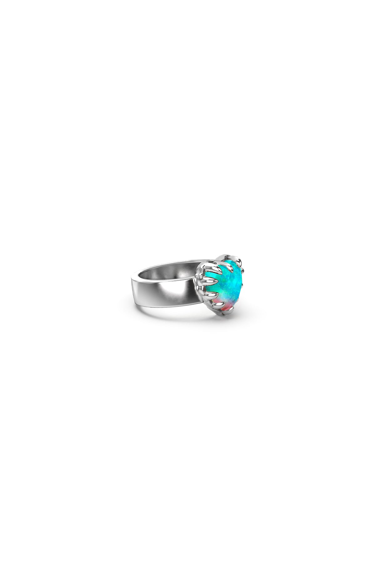 Stolen Girlfriend Love claw ring opal