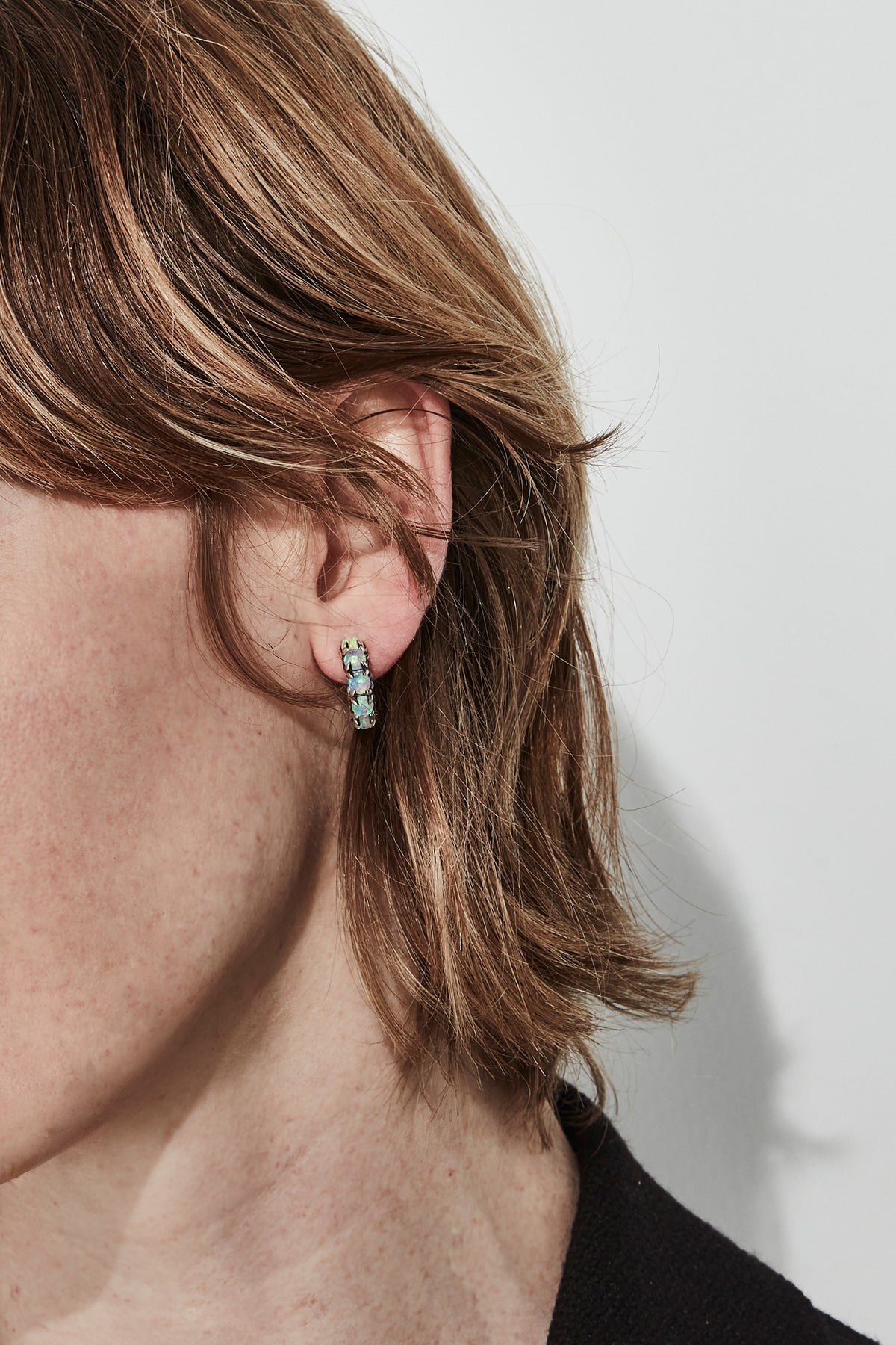 Stolen Girlfriend Halo cluster earrings opal