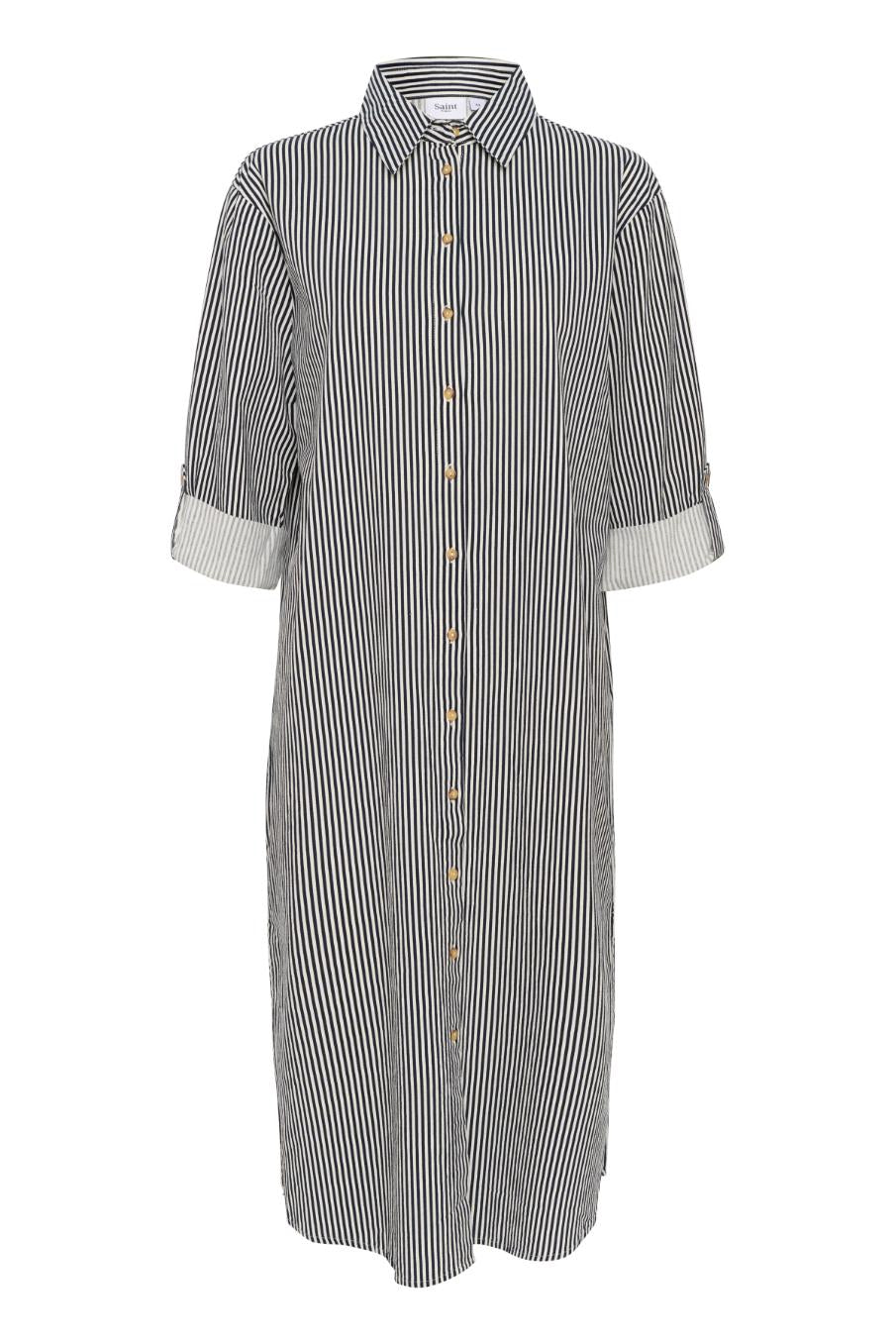 Zalinda Stripe Shirt Dress