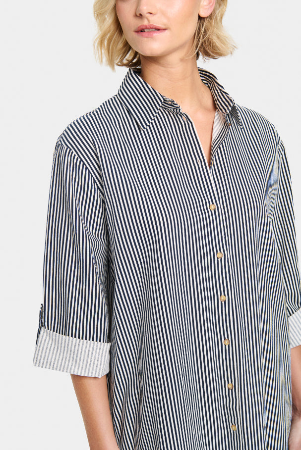 Zalinda Stripe Shirt Dress