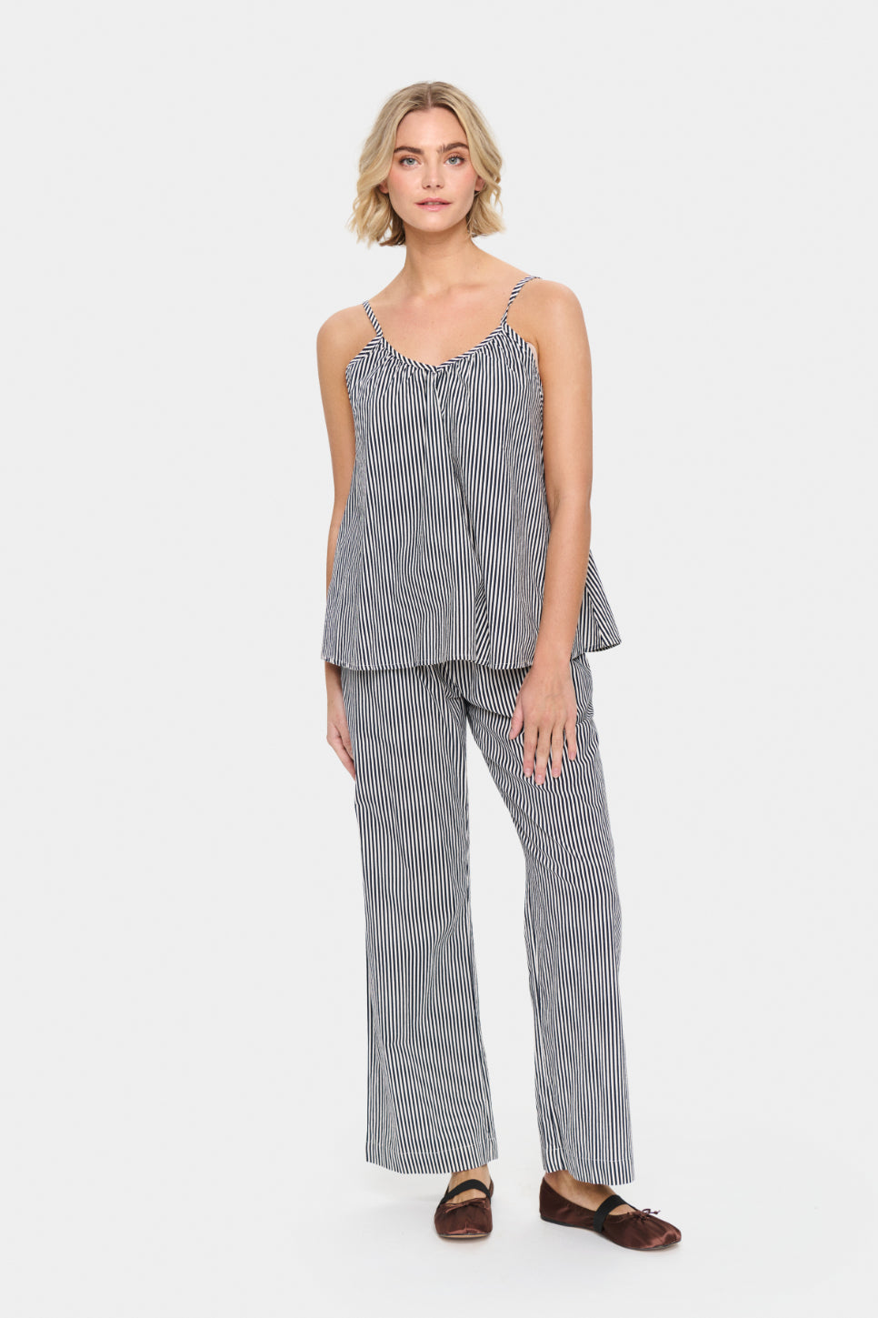 Zalinda Stripe Strap Top