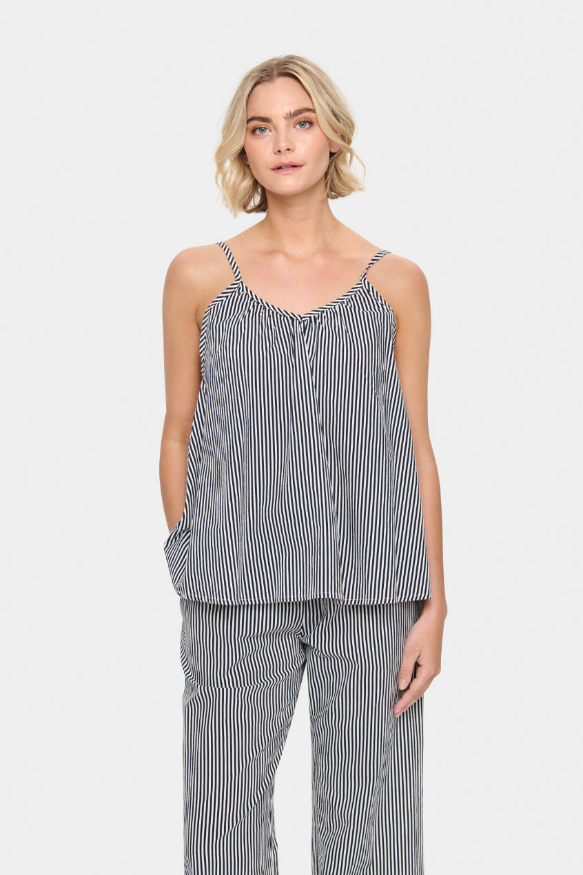 Zalinda Stripe Strap Top