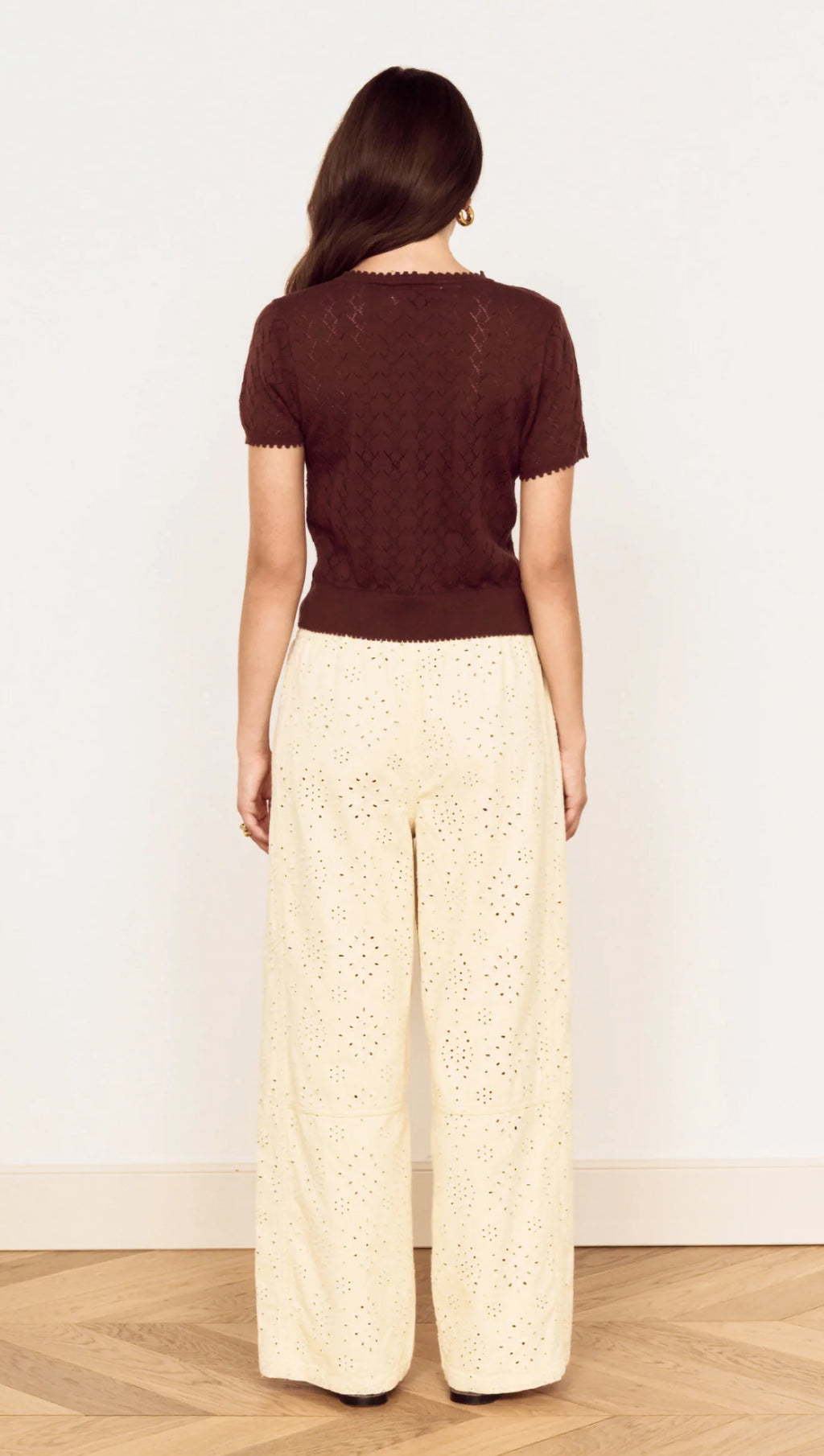 Calla Knit Tee  Mink Pink