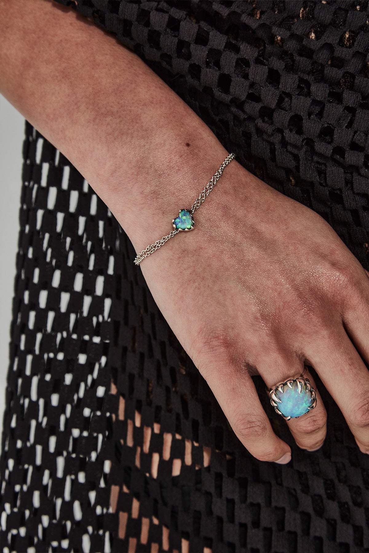 Stolen Girlfriend Love claw bracelet opal