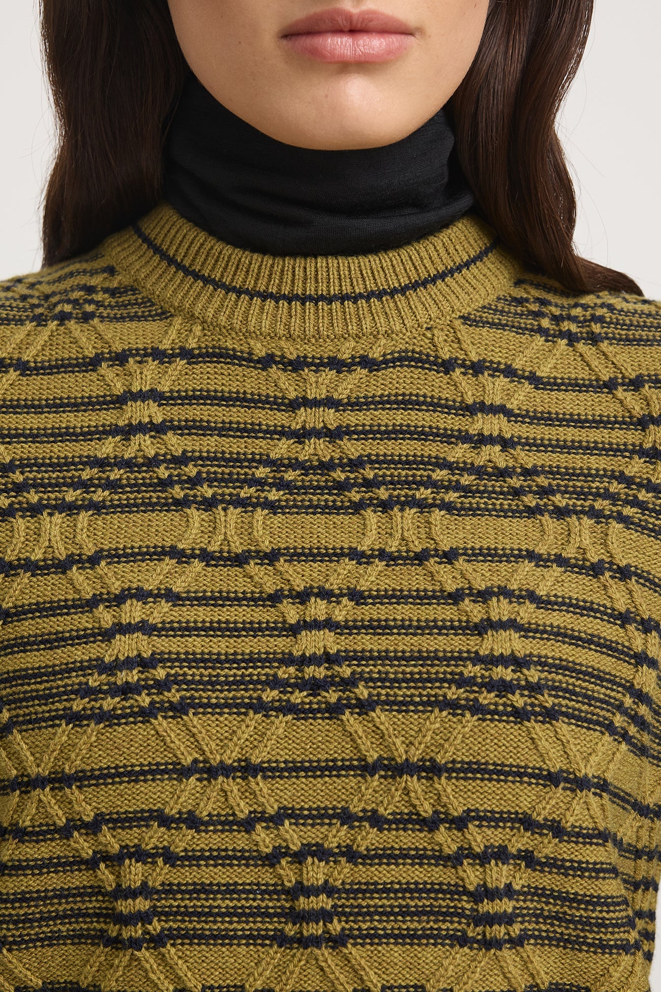 Diamond Cable Vest in Cardamon