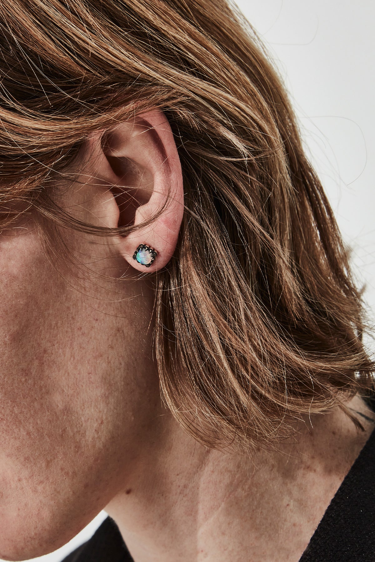 Stolen Girlfriend Mini claw studs opal