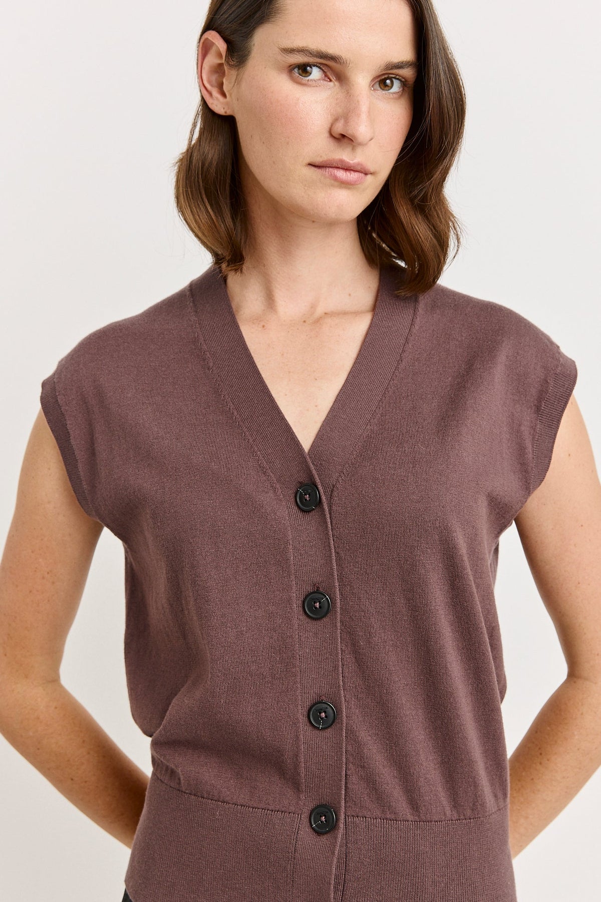 Relaxed Button Tank - Toorallie