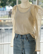 Alisa Blouse in Cream Lace