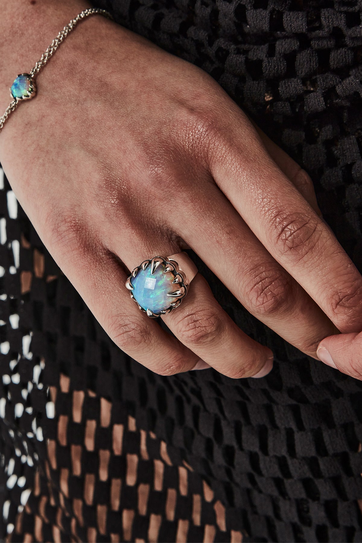 Stolen Girlfriend Claw ring opal