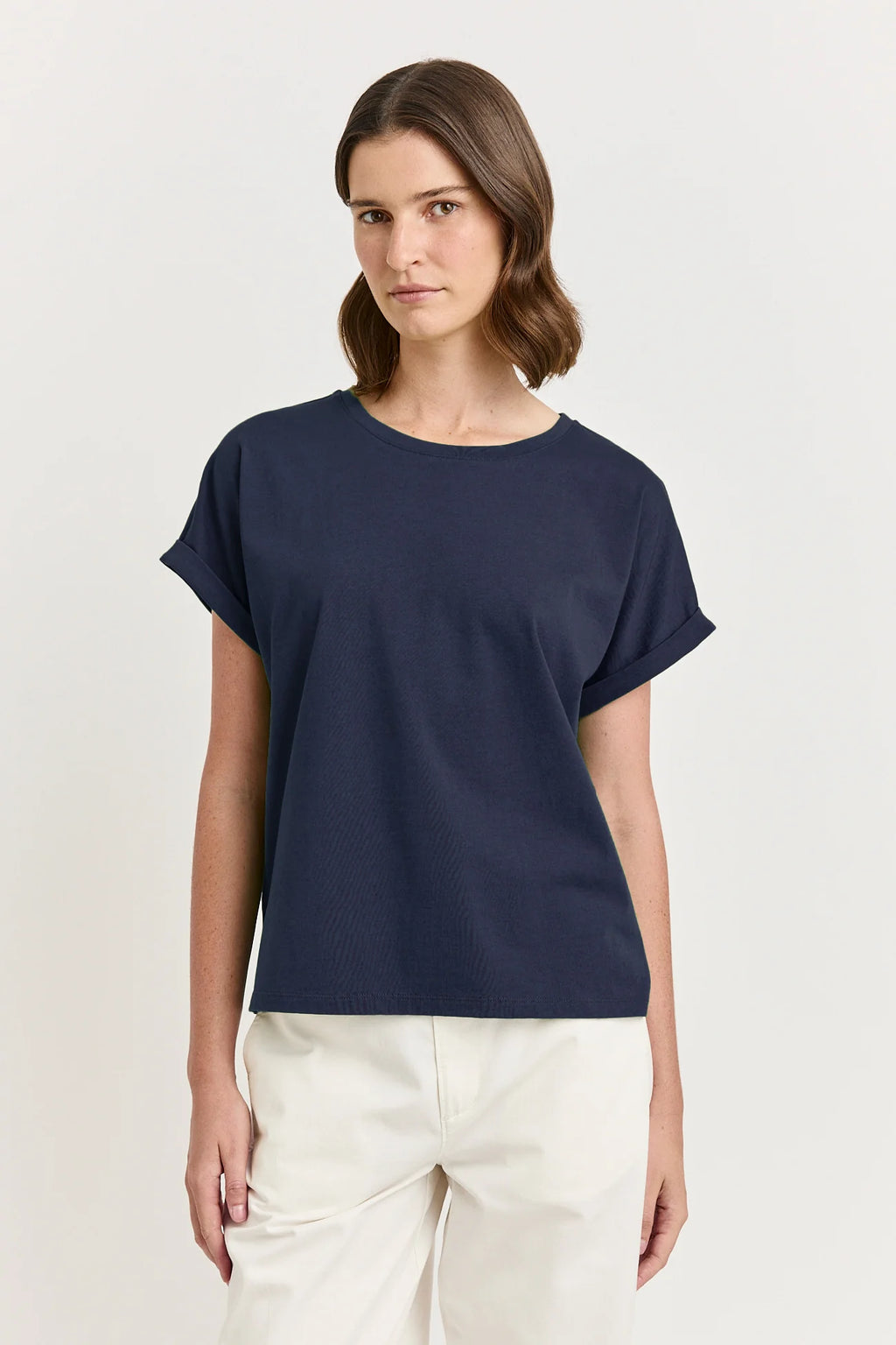 Organic Cotton Roll Sleeve Tee - Toorallie