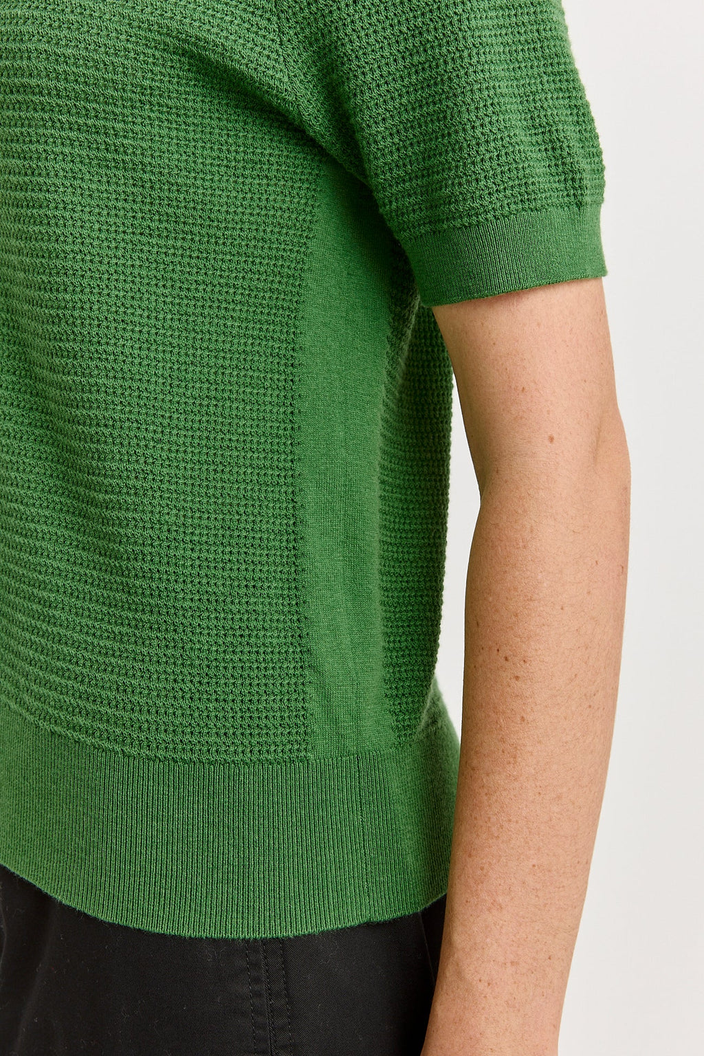 Grain Stitch Button Polo - Toorallie